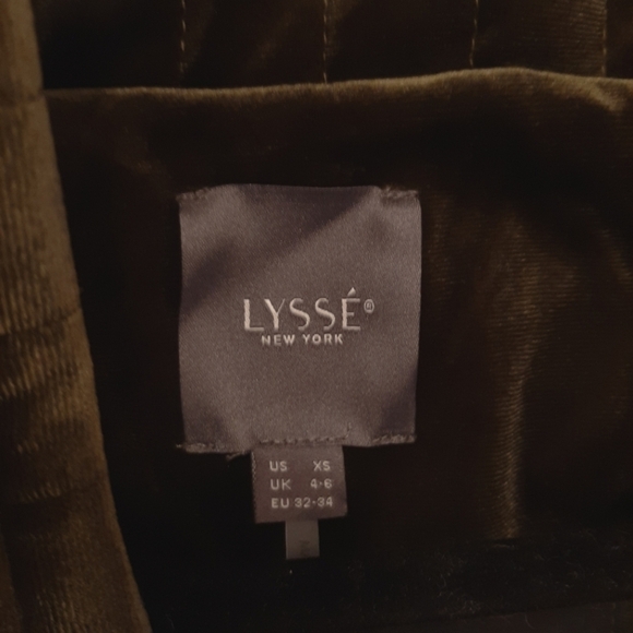 Lysse Coat Womens XS Green Shea Quilted Velvet Funnel Neck Jacket Velour Bomber - Picture 9 of 13